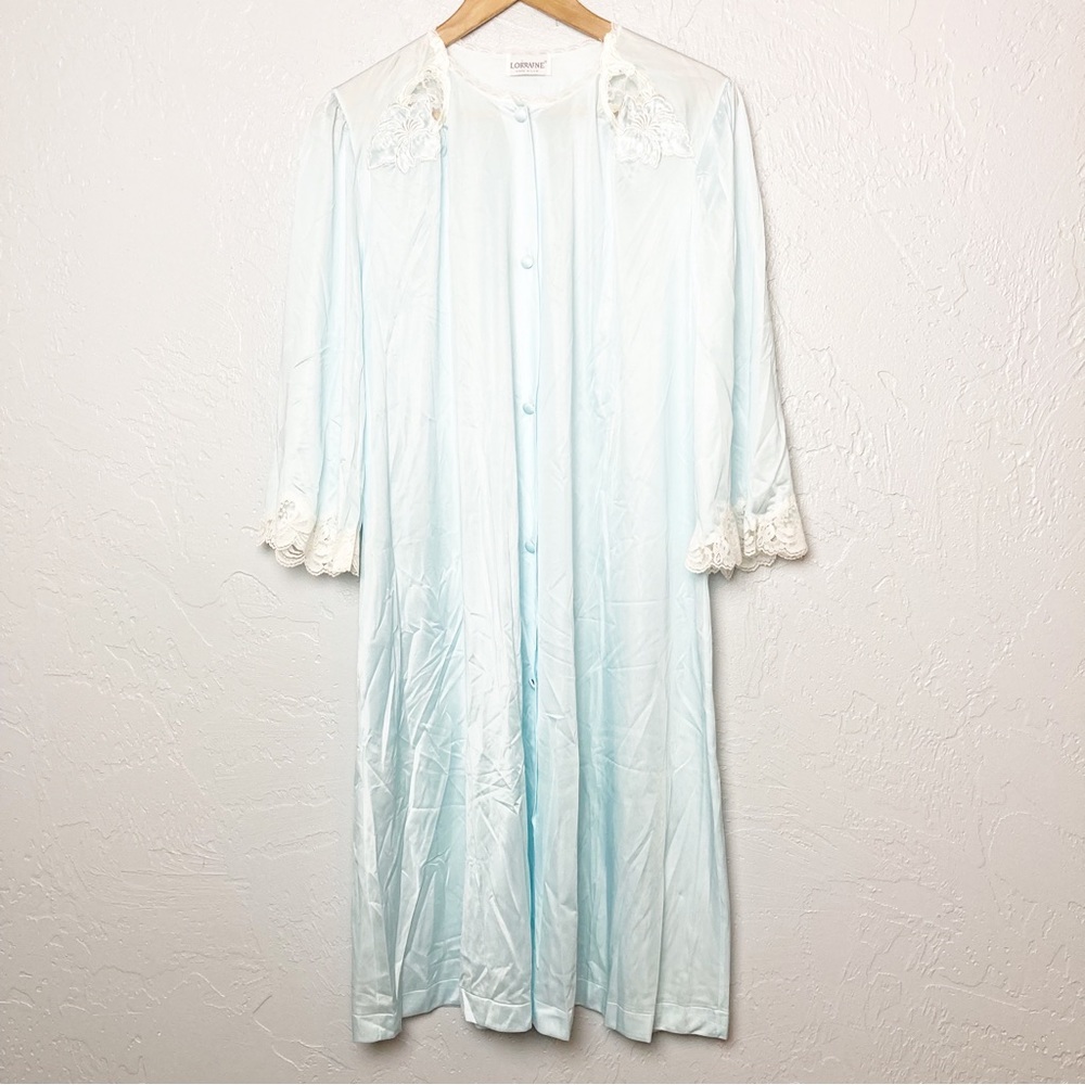 Vintage Lorraine satin and lace nightgown